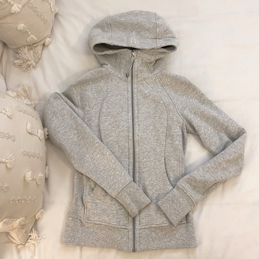 Grey Lululemon Size 2 Scuba Jacket